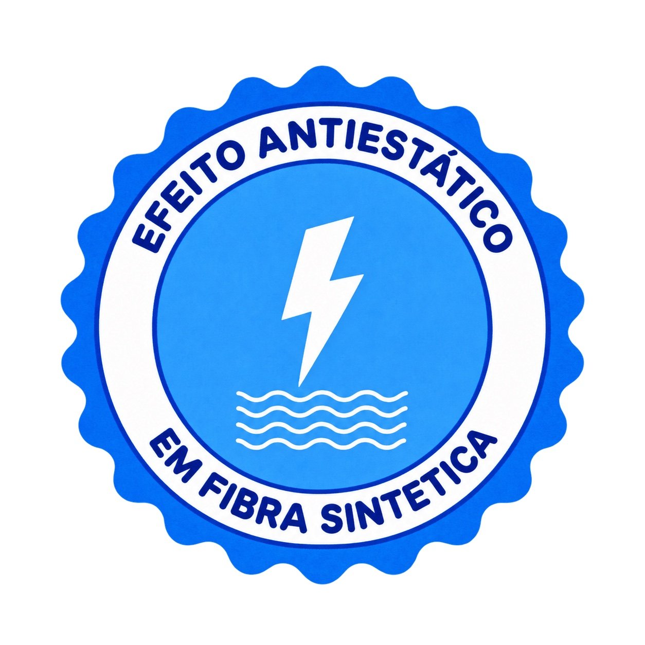 Efeito antiestático em fibra sintética